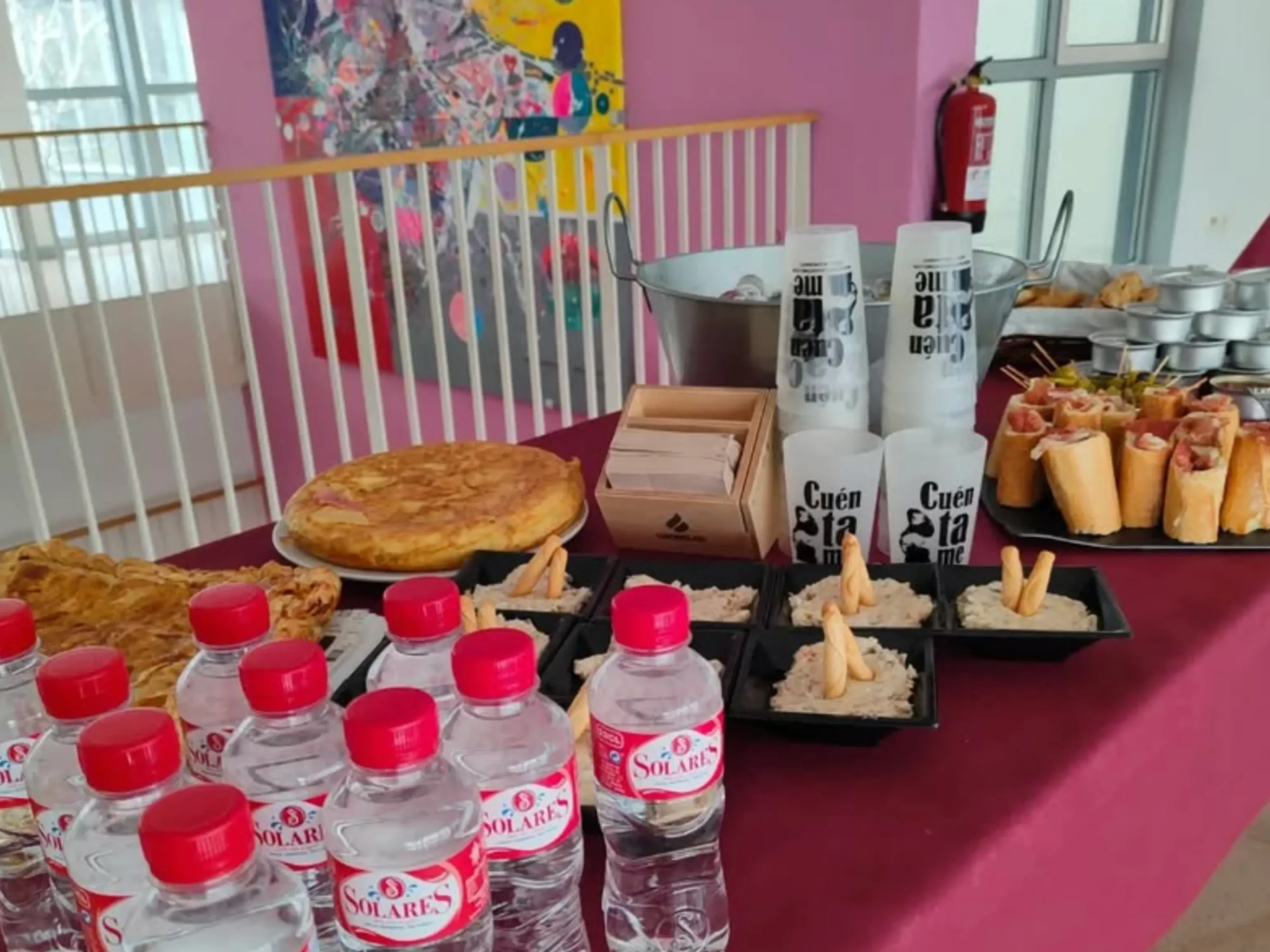 Catering elaborado por el grupo Cuéntame.