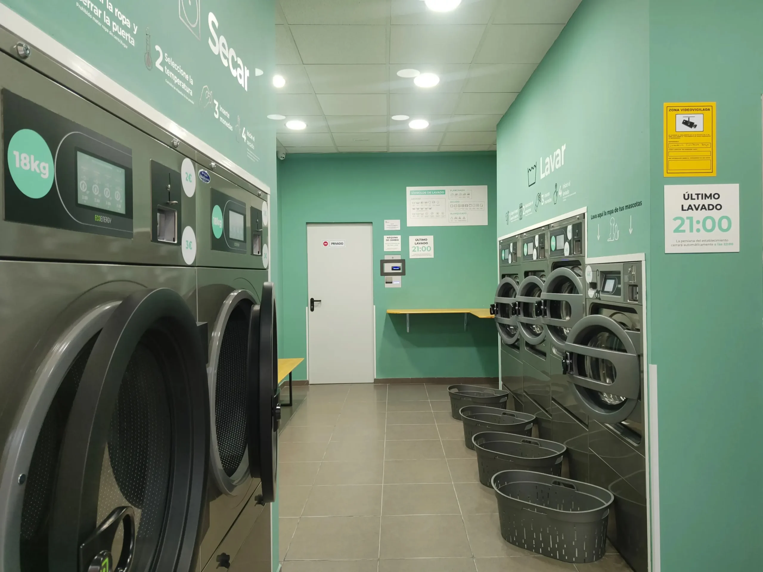 Lavandería del grupo Cuéntame.